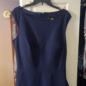Stellah Deep Blue Midi Dress